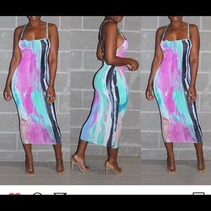 Midi Multi Color Dress